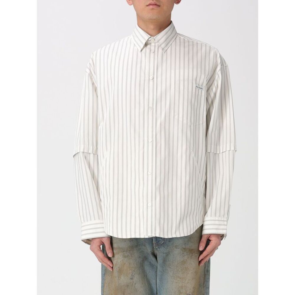 Acne Studios Men Striped Organic Cotton Shirt Acne Studios